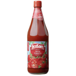  KISSAN FRESH TOMATO KETCHUP , GLASS BOTTLE  1KG SAUCE